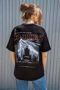 Co-Heirs Tee back – Co-Heirs with Christ lightning castle gothic graphic with Romans 8